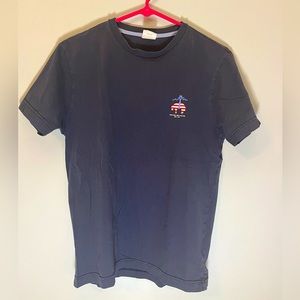 Short Sleeve Navy Blue Brooks Brothers T-Shirt